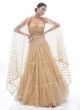 Sparkling Beige A Line Lehenga Choli